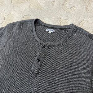 Gray Long Sleeve Henley Shirt Wallace and Barnes